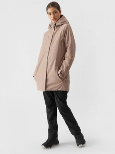 Damska kurtka parka membrana 8000 4F 4FWAW24TTJAF560 - brązowa - Kurtki damskie - miniaturka - grafika 1
