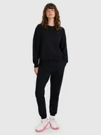 Spodnie sportowe damskie - 4F Spodnie dresowe joggery damskie - czarne XS - miniaturka - grafika 1