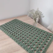 Obrusy i serwetki - Bieżnik szydełkowy prostokątny ze sznurka 45cmx95cm - miniaturka - grafika 1