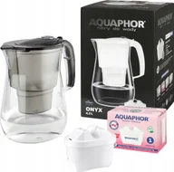 Dzbanki filtrujące - Dzbanek filtrujący Aquaphor Onyx 4,2 czarny z filtrem B25 Mg+ - miniaturka - grafika 1