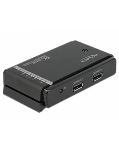 Delock DisplayPort 1.4 Switch 2 x 2 DisplayPort in to 1 x 2 DisplayPort out 8K DisplayPort Switch black - Części i akcesoria do laptopów - miniaturka - grafika 1