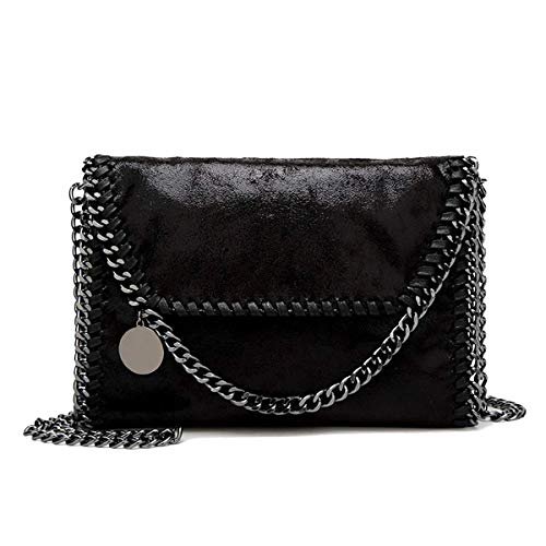 JOTHIN Crossbody Bags for Women Designer Handbags for Women Black Clutch Chain Crossbody Purse Women's Shoulder Handbags(Black)