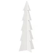 Choinki - vidaXL Drewniana choinka do udekorowania, biała, 112 cm, sosnowa - miniaturka - grafika 1