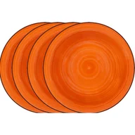 Talerze - Lamart, Zestaw talerzy głębokich Happy, pomarańczowy, 4 szt. - miniaturka - grafika 1