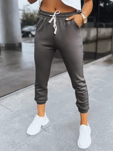 Spodnie damskie dresowe joggery MORELO szare Dstreet UY1582-XL/XXL - Spodnie damskie - miniaturka - grafika 1