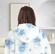 Bluzy damskie - KOCO BLUZA OVERSIZE DŁUGA CIEPŁA KOC BLUZA DAMSKA Z KAPTUREM DZIEŃ KOBIET - Empik - miniaturka - grafika 1