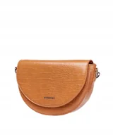 Torebki damskie - Torebka Damska Listonoszka Na Ramię Półksiężyc PUCCINI Brązowa BML033M-2 - miniaturka - grafika 1