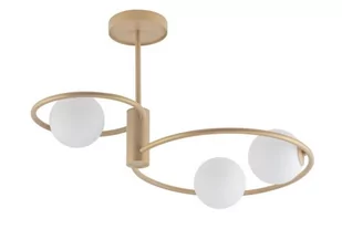 Aqua lampa wisząca 3-punktowa złota 33467 - Lampy sufitowe - miniaturka - grafika 1