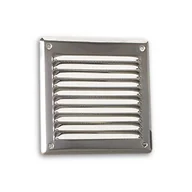 Rury i kanały wentylacyjne - Osłona wentylacyjna z siatką 175 x 175 mm chrom - miniaturka - grafika 1