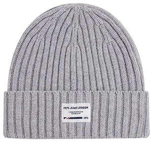Pepe Jeans Czapka chłopięca Johnny Beanie, Szary (szary Marl), L - Czapki damskie - miniaturka - grafika 1