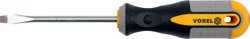VOREL wkrętak płaski 4x100 mm 60952 - Śrubokręty - miniaturka - grafika 1