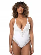 Odzież ciążowa - Body damskie Heyshape białe z koronką L - miniaturka - grafika 1