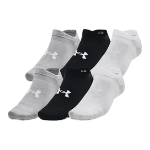 Skarpetki Under Armour Essential No Show 6pk Black / Black / Halo Gray XL - Skarpetki damskie Skarpetki Under Armour Essential No Show 6pk Black / Black / Halo Gray XL - Skarpetki damskie - miniaturka - grafika 1