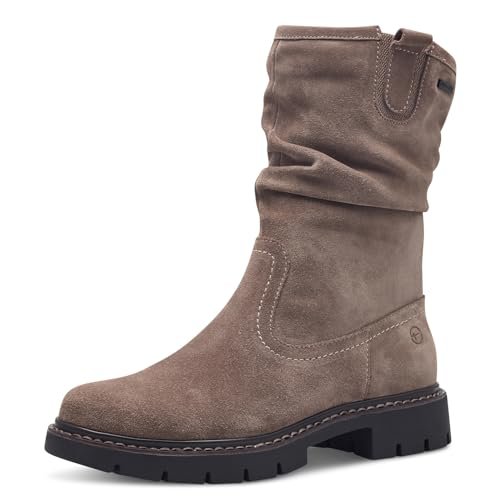 Tamaris Comfort damskie eleganckie buty z podszewką Easy Stretch i Tex, modne kozaki, Pepper Suede, 38 EU, Pepper Suede, 38 EU
