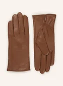 Rękawiczki - Reiss Rękawiczki Skórzane Giselle braun - miniaturka - grafika 1