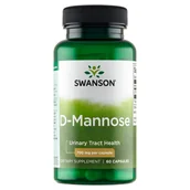 Suplementy naturalne - SWANSON D-Mannoza 700mg 60kaps - suplement diety - miniaturka - grafika 1