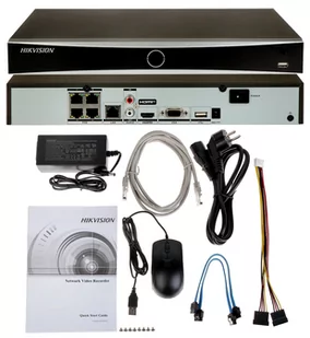 Hikvision zestaw 4 kamer IP DS-2CD1343G2-I Rejestrator POE Dysk 1TB Inteligentna Detekcja MD 2.0 - Zestawy do monitoringu - miniaturka - grafika 2