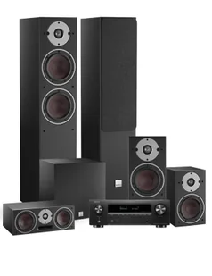 Kino domowe Zestaw kina domowego: Denon AVR-X1700H + Dali Oberon 5/1/Vokal/Sub C-8, Kolor: Light oak - Kino domowe - miniaturka - grafika 1