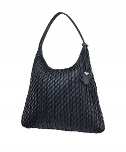 Torebka Damska Shopper Duża A4 Worek Na Ramię PUCCINI Czarna BML013 1 - Torebki damskie - miniaturka - grafika 1