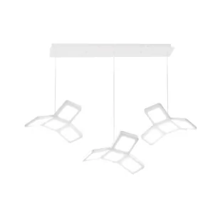 Milagro LAMPA wisząca PIXELS 195 metalowa OPRAWA zwis LED 75W listwa sufitowa kaskada białe 195 - Lampy sufitowe - miniaturka - grafika 1