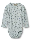 Body dla niemowląt - Wheat Body "Freddie" w kolorze błękitnym ze wzorem - miniaturka - grafika 1