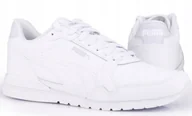 Buty sportowe męskie - Buty Puma Męskie Skóra Białe Lekkie St Runner V3 L 384855 20 R. 44 - miniaturka - grafika 1