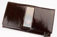 Portfele - CV 150 skórzany portfel z kamieniami swarovski brąz CV 150 - miniaturka - grafika 1