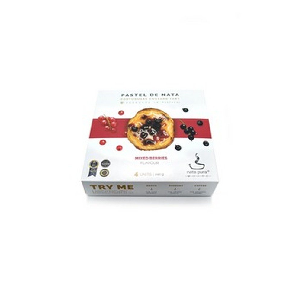 Nata Pura Pastel De Nata White - mix porzeczkowy 60 g x 4 szt