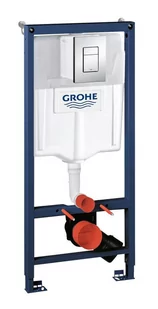 GROHE Stelaż podtynkowy WC Rapid SL 3 w 1 przycisk chrom 39069111 - Stelaże i zestawy podtynkowe do WC - miniaturka - grafika 1