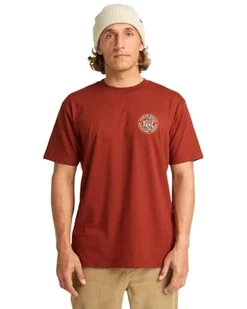 Billabong Koszulka z krótkim rękawem Rotor FILL SS czerwona S - Koszulki męskie - miniaturka - grafika 1