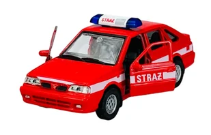 WELLY POLONEZ CARO PLUS STRAŻ POŻARNA CZERWONA 1:34 43613 - Samochody i pojazdy dla dzieci - miniaturka - grafika 1