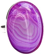 Pierścionki - Agat Fioletowy Wyjątkowy Pierścionek Srebro R10-21 Certyfikat Unikat - miniaturka - grafika 1