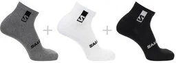 Skarpety Salomon Everyday Ankle 3-pack White / Black / Med Gray - Skarpetki i podkolanówki sportowe - miniaturka - grafika 1