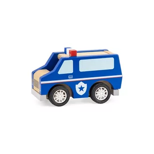 VIGA Toys Drewniany Radiowóz Policyjny Policja 44513 - Zabawki zdalnie sterowane - miniaturka - grafika 1