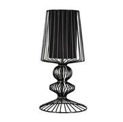 Lampy stojące - Lampa stołowa Aveiro S metalowe rozpórki czarna - miniaturka - grafika 1