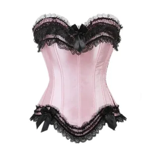 Satynowy gorset plus size - Gorsety - miniaturka - grafika 1