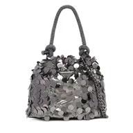 Torebki damskie - Torebka Guess HWEM95 38750 Srebrny - miniaturka - grafika 1