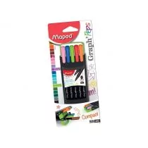 Maped Cienkopis Graph Peps Compact 10 kolorów - Artykuły biurowe - miniaturka - grafika 1