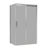 Kabiny prysznicowe - Kabina prysznicowa prostokątna 100x80x200 cm Laurena profile chromowane Wellneo - miniaturka - grafika 1