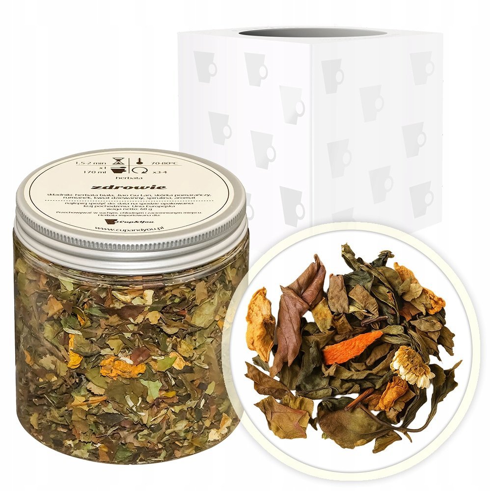 Herbata biała ZDROWIE tropikalny smak Noni 60g Jiao Gu Lang - sypana liściasta herbata PREMIUM Cup&You