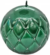 Świece - ŚWIECA ozdobna FLORENCJA 10cm ZIELONA ARTMAN KULA - miniaturka - grafika 1
