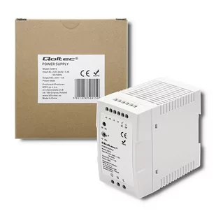 Qoltec Zasilacz Na Szynę Din 96W 24V 4A Biały Slim - Pozostałe akcesoria sieciowe - miniaturka - grafika 1