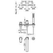 Baterie wannowe i prysznicowe - Tres Project 21116103 - miniaturka - grafika 1