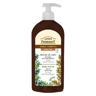 Green Pharmacy Body Care Olive & Argan Oil odżywcze mleczko do ciała o działaniu nawilżającym 0% Parabens Artificial Colorants 500 ml - Balsamy i kremy do ciała - miniaturka - grafika 1
