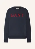 Bluzy damskie - Gant Bluza Nierozpinana blau - GANT - miniaturka - grafika 1