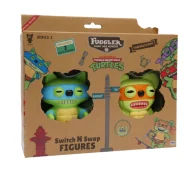 Gadżety dla graczy - PMI Kids World Fuggler Funny Ugly Monster S2 Swap & Style Figures - 2 Pack (Leonardo & Michelangelo - miniaturka - grafika 1