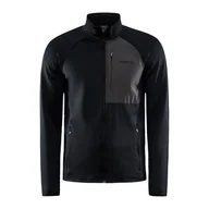 Bluzy męskie - Męska Bluza CRAFT ADV TECH FLEECE THERMAL MIDLAYER M 1911662-999000 – Czarny - miniaturka - grafika 1