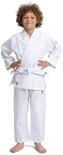 IPPONGEAR Beginner strój do judo dla 2 dzieci, do sportów walki, wraz z paskiem (wyposażenie niemieckiej reprezentacji narodowej, ściągacz z gumką i ściągacz w spodniach, gęstość materiału 190 g/m² - Kimona, stroje i obuwie - miniaturka - grafika 1