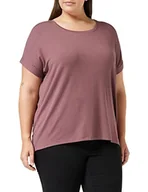 Koszulki i topy damskie - Only Onlmoster S/S O-Neck Top Noos Jrs Koszulka, Różowy/Brązowy, L - miniaturka - grafika 1