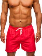 Kąpielówki męskie - Różowe krótkie spodenki kąpielowe męskie Denley XL019 - miniaturka - grafika 1